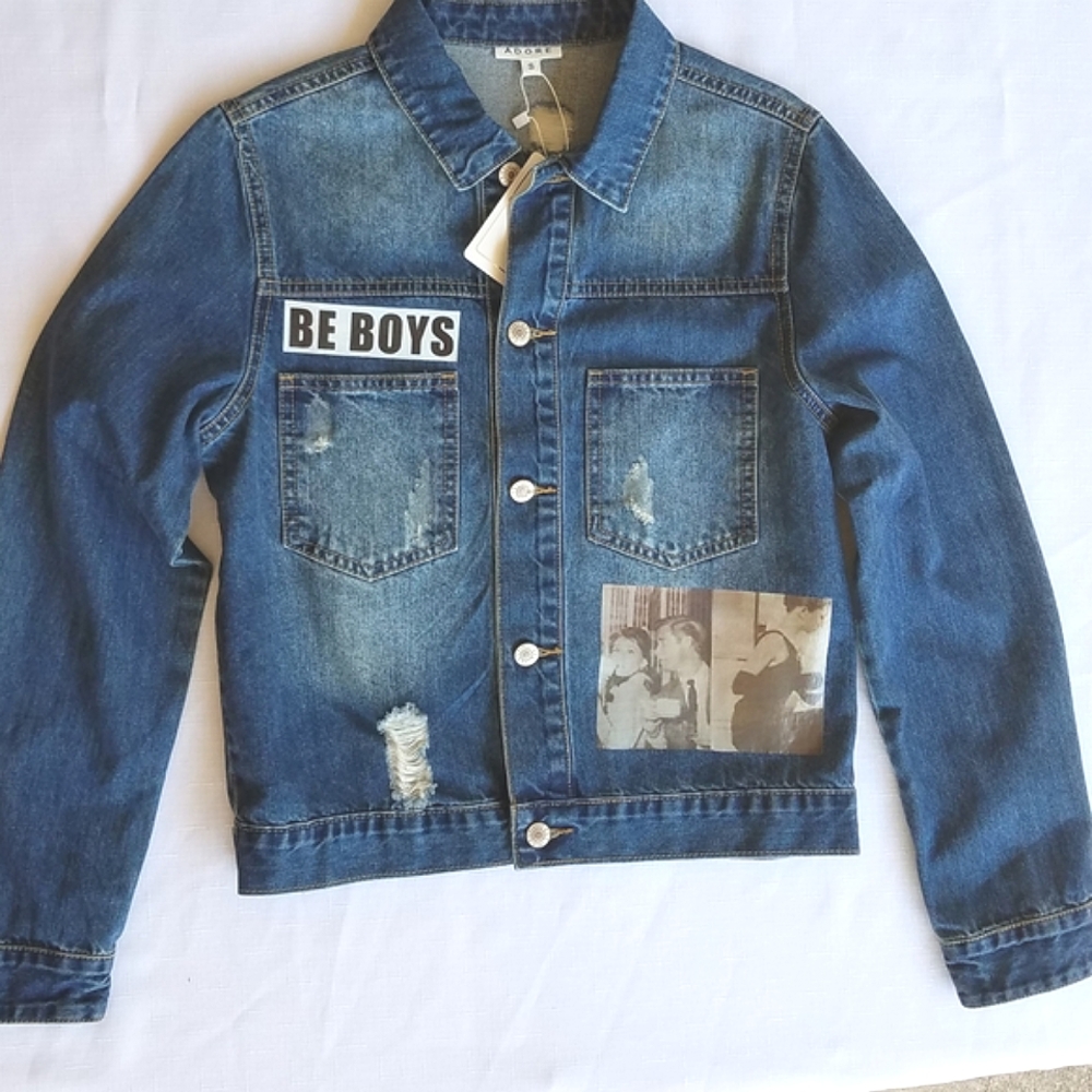 Adore Photo Patchwork Denim Jacket